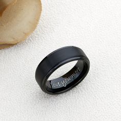 Personalized Black promise ring Men Promise Ring, Ring For Him, Mens Promise Ring Boyfriends, Promise Ring For Men, Mens Promise Ring, Pinky Promise Ring, Promise Rings For Men, Personalized Promise Rings, Promise Ring For Him