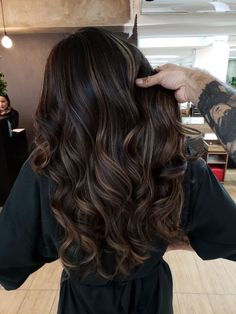 Discover the Best Spring 2024 Hair Color Highlights for Brunettes Balyage Hair, Dark Brown Hair Balayage, Dark Hair With Highlights