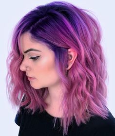 Lavender Hair Dye, Cotton Candy Pink Hair, Pink Hair Streaks, Pink And Purple Hair, Pink And Orange Hair, Dark Pink Hair, Rose Pink Hair, Bright Pink Hair, Pink Hair Color