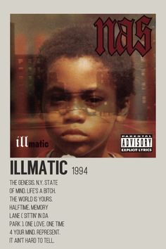 the cover art for nasi's illmatic album, titled illmatic 1994