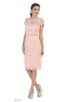 This classy mother of the bride / groom dress comes with short sleeves, below knee length, & zipper back closure. Fabric: Lace. M L XL 2XL 3XL 4XL 5XL BUST 38 40 43 46 49 51 53 WAIST 30 32 35 38 41 43 45 HIP 42 44 47 50 53 55 57 Mother Of The Groom Dress, Homecoming Dress Short, May Queen, Lace Formal Dress, Bride Groom Dress, Short Lace Dress, Lace Homecoming Dresses, Sophisticated Dress, Groom Dress