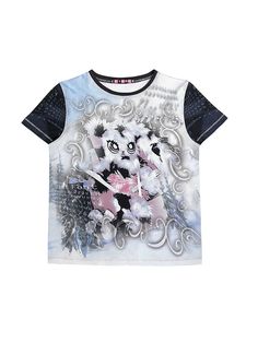 Bunny Print Short Sleeve T-Shirt – ARCANA ARCHIVE Harajuku Girls, Bunny Print, Rabbit Print, Cute Simple Outfits, Stage Outfits, Fit Inspo, Sleeve Designs, Simple Outfits, Passion For Fashion