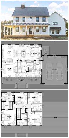 two story house plans with an open floor plan