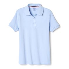 PRICES MAY VARY. Cotton Blend Interlock 50 Wash Tested Shrink & Fade Resistant Slim Fit 3 Button Placket With Pearlized Flower Buttons Flat Knit Collar With Picot Trim 1x1 Rib Cuffs At Sleeves French Toast School Uniforms, Girls School Uniform, Toddler Girl Shorts, Uniform Shirts, Girls School, Girls Collection, Polo Blue, Kids Outfits Girls, School Days