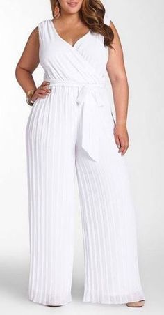 Jumpsuit Plus Size, Wedding Dress With Pockets, Elegante Casual, Moda Plus, Plus Size Jumpsuit, Plus Size Summer, Long Jumpsuits, Plus Size Kleidung, Plus Size Wedding