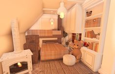 Roblox Builds, Welcome To Bloxburg, Bloxburg Inspiration, Bloxburg Rooms, Blox Burg, Roblox House, Blocksburg Room Ideas￼, House Plans With Pictures, Bloxburg Houses