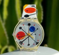 Alexander Calder Art Watch Modern Wristwatch Colorful Geometric Wearable Primary Colors - Etsy Alexander Calder Art, Calder Jewelry, Alexander Calder Jewelry, Art Watch, Alexander Calder, Gallery Owner, Textile Patterns, Wrist Watches, Primary Colors