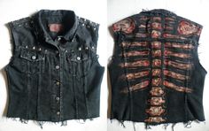 Diy Punk Accessories, Battle Vest Ideas, Patch Jacket Ideas, Punk Vest, Vest Outfits Men, Battle Jackets, Battle Vest, Punk Fashion Diy, Punk Jacket