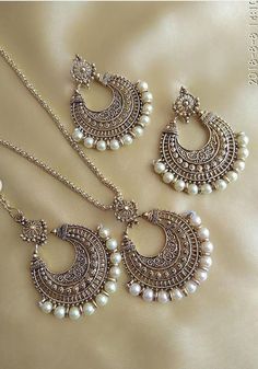 Simple Indian Earrings, Pakistani Jewelry Simple, Earrings Ideas, Silver Jewellery Indian