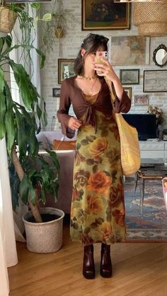 Hippie Elegante, Estilo Hippy, Fest Outfits, Mode Zara, Thrift Inspo, Earthy Outfits, Chique Outfits, Outfits 90s, Fall Fits