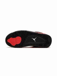 Jordan Kids Air Jordan 4 Retro "Red Thunder" Sneakers - Farfetch Red Black Air Jordan, Jordan 4 Retro Red Thunder, Red Nike Shoes, Red Thunder, Jordan 4 Retro, Air Jordan 4 Retro, Red Nike, Air Jordan 4, Kids Jordans