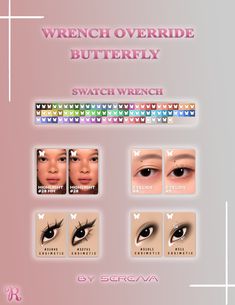 ‏‏✦SERENA⟡_White butterfly cc wrench override✦ | Patreon Wrench Override Sims 4, Sims 4 Wrench Override, Sims 4 Cc Wrench Override, Sims 4 Cas Mods More Columns, Cc Wrench Override Sims 4, Makeup Sims4 Cc, Sims 4 Mods Lashes, More Cas Columns Sims 4, More Columns In Cas Sims 4