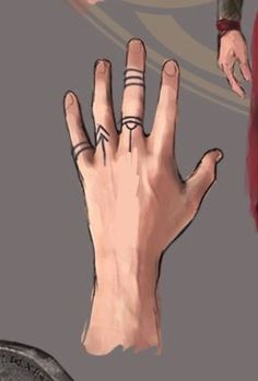 two hands with rings on their fingers, one holding a coin and the other reaching for something