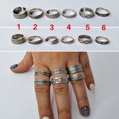 Silver Open Ring Toe Rings, Silver Metal Open Toe Rings, Hypoallergenic Metal Midi Rings With Open Design, Silver Stackable Metal Midi Rings, Hypoallergenic Metal Midi Rings, Boho Statement Ring, Hammered Ring, Hammered Rings, Thumb Ring