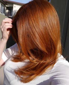 Copper Hair Dye, Light Copper Hair, Blonde Hair At Home, Blonde Hair Colour, Copper Blonde Hair Color, Copper Blonde Hair, Hair Color Pictures