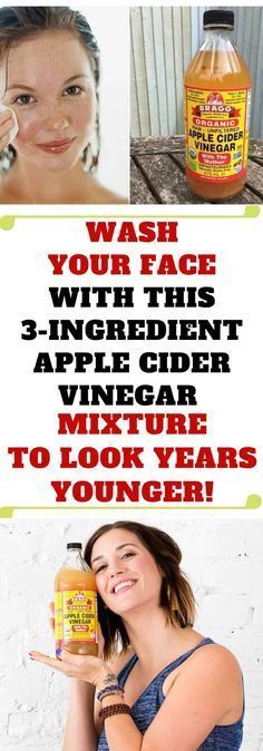 Wash Your Face With This 3-Ingredient Apple Cider Vinegar Mixture To Look Years Younger! Organic Skin Care Recipes, Natural Skin Care Remedies, Organic Apple Cider, Essential Oils For Skin, Younger Skin, Large Pores, Skin Remedies, Skin Care Remedies, Skin Care Recipes