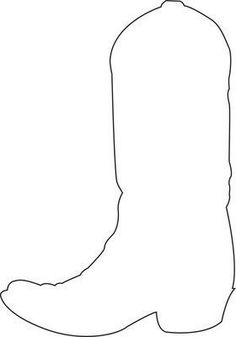 the outline of a cowboy's boot on a white background, with one foot in the air