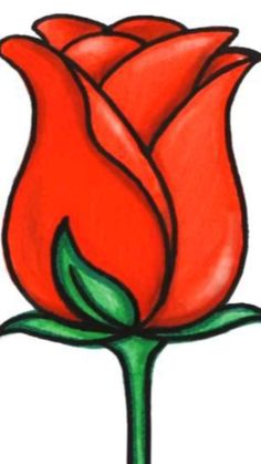 Simple Flower Drawing Easy Rose, Drawing Of Roses Easy, Roses Drawing Simple, Easy Rose Drawing Simple, Simple Rose Drawing, Easy Rose Drawing, فن الرسم بالمسامير, Rose Drawing Simple, Flower Pattern Drawing