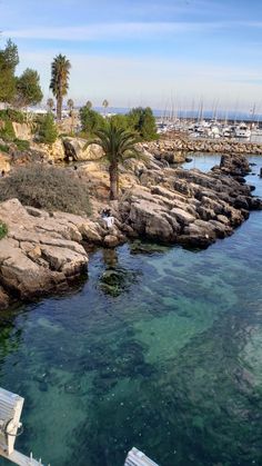 the water is crystal clear and blue