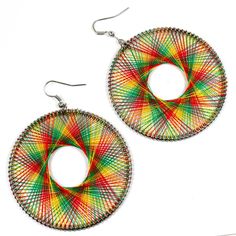 two pairs of earrings are shown with the price tag for each pair, which is $ 12 99