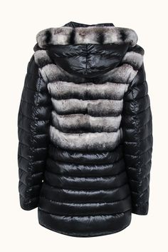 Upgrade your traditional puffer with this fur trimmed style by Garshi. The style is made functional with a detachable hood and sleeves making it perfect for any season. It's a two for one piece that will transition easily between fall and winter. Size XS 100% Polyester Rabbit fur trim Puffer style Detachable hood w/ fur trim Detachable sleeves Snap button closure Side pockets Bust 38" Waist 38" Shoulder to shoulder 18" Shoulder to hem 29" Sleeve length 24" Luxury Black Puffer Jacket With Detachable Hood, Fitted Faux Fur Outerwear With Detachable Hood, Black Luxury Puffer Jacket With Double-lined Hood, Luxury Black Puffer Jacket With Double-lined Hood, Black Faux Fur Outerwear With Padded Collar, Black Hooded Fur Coat With Detachable Hood, Fitted Black Fur Coat With Faux Fur Trim, Black Down Outerwear With Faux Fur Trim, Black Puffer Jacket With Faux Fur Trim For Winter