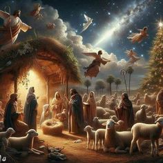 Christmas Jesus Pictures, Merry Christmas Jesus Christ, Jesus Christ Christmas, Nativity Scene Pictures, Christmas Bible Verses, Jesus Christ Artwork, Heaven Art