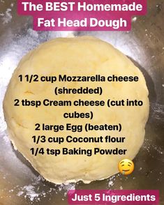 Fat Head Dough, Fathead Dough, Coconut Flour Recipes, Fat Head, Cauliflower Crust, Low Carb Eating, Low Carb Bread