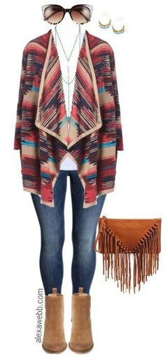 Plus Size Fall Cardigan Outfit - Plus Size Fashion for Women - alexawebb.com #alexawebb Cardigan Outfit Plus Size, Plus Size Herbst, Cardigan Fall Outfit, Nfr Outfits, Fall Cardigan, Cardigan Outfit, Hipster Grunge, Dresses Fall