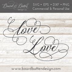 Love SVG File - Commercial Use SVG Files for Cricut & Silhouette Homestead Crafts, Anniversary Svg, Silhouette School Blog, Valentine Svg Files, Board Batten, Valentine's Ideas, Baby Footprint, Silhouette School, Free Svgs