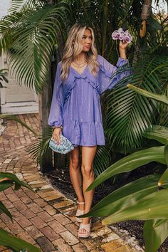 Resort Look, Babydoll Mini Dress, Breezy Dress, Chiffon Material, V Cut, V Cuts, Sheer Sleeves, Threading, Jumpsuit Dress