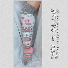 Hand Knitted Pink Socks For Winter, Handmade Fitted Cozy Socks, Pink Hand Knitted Socks For Winter, Pink Hand-knitted Winter Socks, Crochet Slipper Boots, House Socks, Over Knee Socks, Hand Knit Socks, Knitted Socks