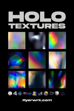 holo textures for photoshopped and texturing with the help of an image editor