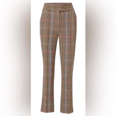 In Houndstooth Check, The Montlake Pant Is A Timeless Style You'll Wear For Years To Come. -High-Rise -Straight-Leg Silhouette -69% Polyester, 29% Viscose, 2% Elastane -Rise 12 1/4" -Inseam 27" - Leg Opening 16" Brand New With Tags, Never Worn. Brown Houndstooth Bottoms For Workwear, Brown Houndstooth Bottoms For Work, Veronica Beard, Pants Color, Timeless Style, Blue Brown, Timeless Fashion, Pant Jumpsuit, Straight Leg