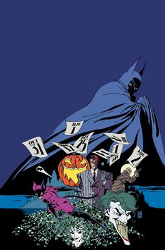 an image of batman and other characters in the dark knight comics with money flying from his cape