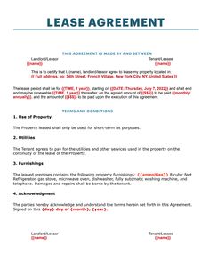 a sample rental agreement is shown in this document, it shows the rent agreement for an apartment