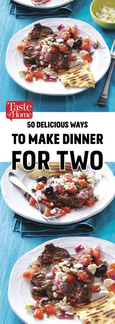 Delicious Dinners For Two, Dinners For 2, Food For 2, Meals For 1, Small Batch Cooking, Food For Two, Food For One, Recipes For 2, Dinner Ideas For Two