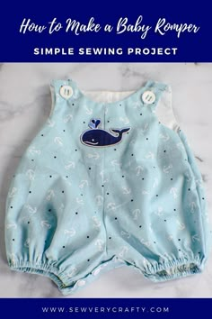 how to make a baby romper simple sewing project