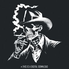 Skeleton Cowboy Drawing, Goth Cowboy Aesthetic, Gothic Western Aesthetic, Western Graphic Design, Western Skeleton, Ghost Cowboy, Cowboy Draw, Cowboy Skeleton, Skeleton Cowboy