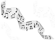 an image of musical notes on a white background