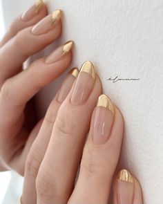 Smink Inspiration, Elegant Nails, Manicure Y Pedicure, Lucky Girl, Gold Nails, Wedding Nails, Trendy Nails