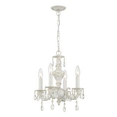 Crystorama 5024 Paris Market 4 Light Mini ChandelierThe Paris Market collection offers a casual yet elegant aesthetic with every fixture. The hand painted frame features a vintage, distressed look, perfect for a modern farmhouse light fixture adding character and style to a room. The Paris Market is ideal for coastal, industrial, and transitional interiors.4 Light Mini ChandelierFeatures/Specs:Collection: Paris Market collection features a versatile farmhouse / industrial design. Style: A marria Modern Farmhouse Light Fixtures, Coastal Industrial, Paris Market, Transitional Interiors, Farmhouse Light, Modern Farmhouse Lighting, Paris Markets, Foyer Table Lamp, Crystorama Lighting