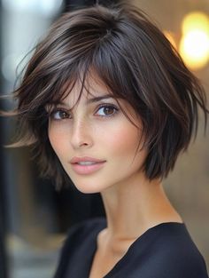 Bobs With Layers, Bob Cut Hairstyles, Short Layered Bob, Messy Short Hair, Bob Hairstyles For Fine Hair