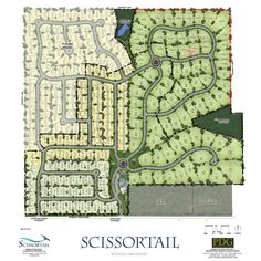 the site plan for an upcoming residential development at scissortii, which is located in