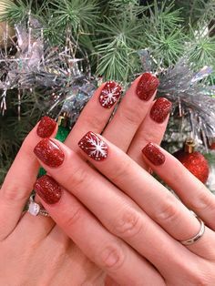 Christmas Dipped Nails Ideas, Sns Nails Designs, Vip Nails, December Nails, Magic Nails, Sns Nails, Gel Powder