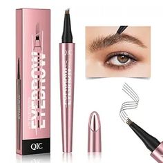 【EASILY CREATE 3D FILLED Brows】: This tattoo brow pen is truly a remarkable tool that allows you to EASILY CREATE A Brow from nothing, fill in sparse areas, or build on top of your already snatched brows. Multi-prong tip design is highly user-friendly, making it accessible even for those who are new to brow shaping.
【MICRO HAIR-LIKE STROKES】: This pen features 4 fine and precise fork tip that imitate the natural look of real hair, allowing you to create eyebrows that look incredibly realistic and defined. With each application, you can achieve a seamless and natural finish, as if each hair is individually placed. Brow Shaping, Real Hair, Microblading, Light Brown, Eyebrows, That Look