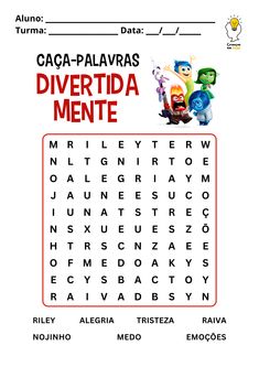 the word search is shown in spanish