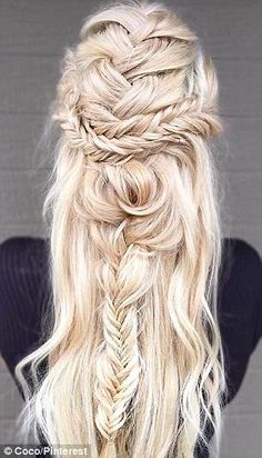 Fishtail Braid, Prom Hairstyles For Long Hair, Bohemian Hairstyles, Boho Hairstyles, Hair Dos, Gorgeous Hair, Prom Hair, Pretty Hairstyles