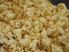 a close up view of some kind of popcorn