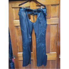 Authentic Harley Davidson Motorcycle Women's Leather Chaps Bling Sz Med Tall. Great Condition. Minimal Wear. Leather Chaps, Harley Davidson Motorcycle, Motorcycle Women, Boot Cut, Leather Women, Harley Davidson, Pant Jumpsuit, Pants For Women, Boots