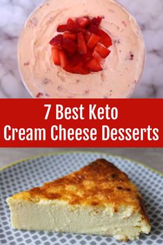 Keto Cream Cheese Desserts – The 7 Best Quick and Easy Low Carb Dessert Recipes – including no bake, chocolate and cheesecake sweet treats. Deserts With Cream Cheese, Cream Cheese Desserts Easy, Cheesecake Treats, Dessert Recipes No Bake, Cream Cheese Recipes Dessert, Dessert Recipes Chocolate, Healthy Cream Cheese, Cheap Desserts